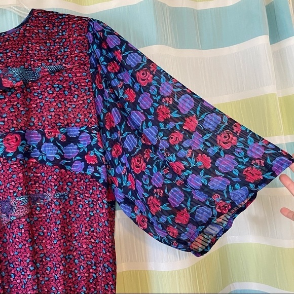 Diane Fres Vintage Dress 1980’s Graphics Sz Medium - Picture 2 of 11